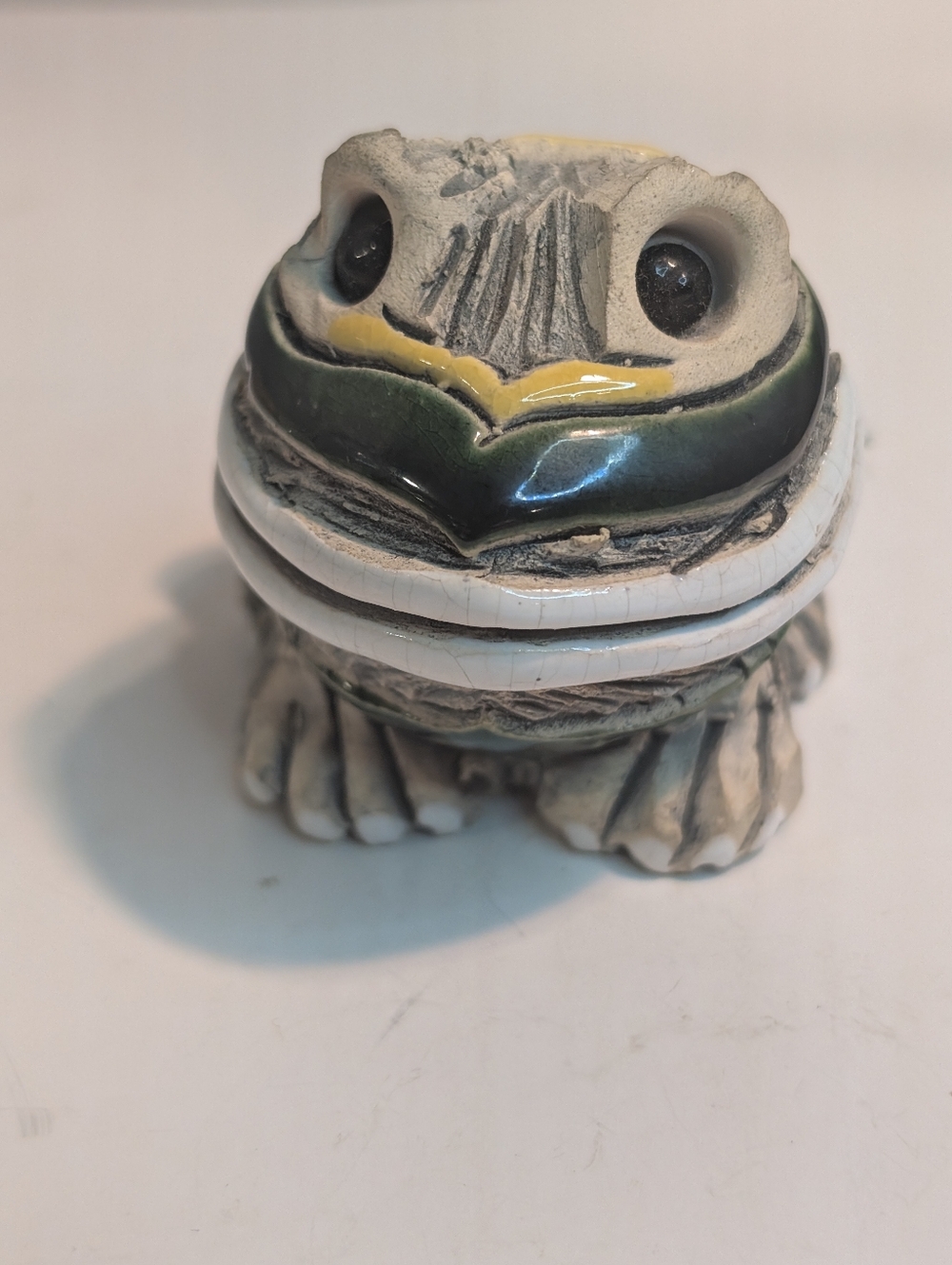 Artesania Rinconada  Frog Figurine.  Signed.